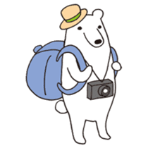 Polar bear of loose character sticker #12313354