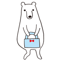 Polar bear of loose character sticker #12313355