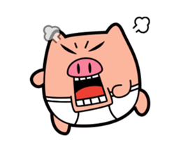 Pp Bear and Pants Pig 6 sticker #12313405
