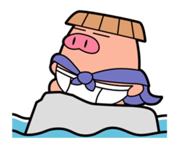 Pp Bear and Pants Pig 6 sticker #12313417