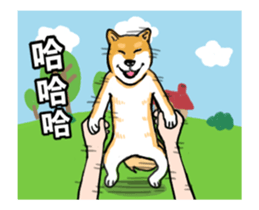 dog face off sticker sticker #12313783