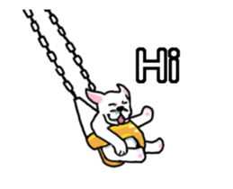 dog face off sticker sticker #12313789