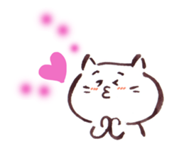 The paintbrush cat Mayu 3 sticker #12314717