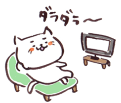 The paintbrush cat Mayu 3 sticker #12314724
