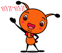 Happy little ant sticker #12314889