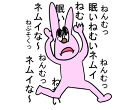Is noisy face rabbit sticker #12315319