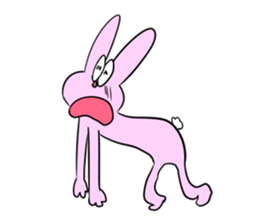 Is noisy face rabbit sticker #12315331