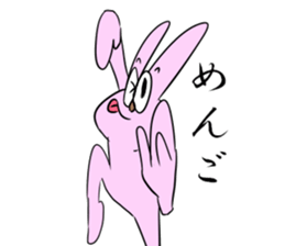 Is noisy face rabbit sticker #12315339