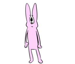 Is noisy face rabbit sticker #12315343