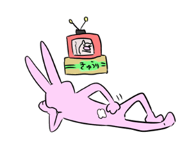 Is noisy face rabbit sticker #12315345