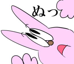 Is noisy face rabbit sticker #12315349