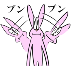 Is noisy face rabbit sticker #12315354