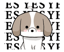 Shih Tzu dog to move 2. sticker #12317472