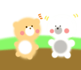 Fluffy Bear Daikichi and shoukichi 3 sticker #12317654