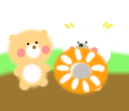 Fluffy Bear Daikichi and shoukichi 3 sticker #12317655