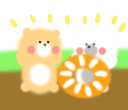 Fluffy Bear Daikichi and shoukichi 3 sticker #12317656