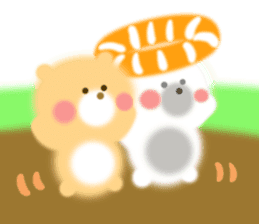 Fluffy Bear Daikichi and shoukichi 3 sticker #12317657