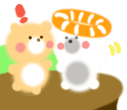 Fluffy Bear Daikichi and shoukichi 3 sticker #12317658