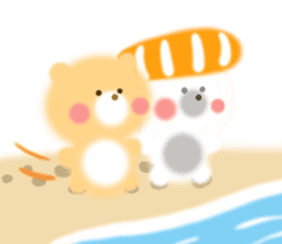 Fluffy Bear Daikichi and shoukichi 3 sticker #12317660