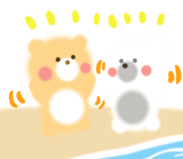 Fluffy Bear Daikichi and shoukichi 3 sticker #12317663