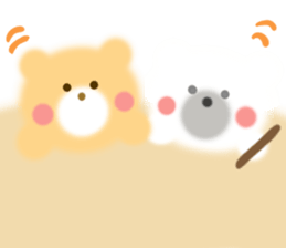 Fluffy Bear Daikichi and shoukichi 3 sticker #12317664