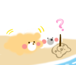 Fluffy Bear Daikichi and shoukichi 3 sticker #12317665
