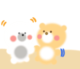 Fluffy Bear Daikichi and shoukichi 3 sticker #12317668