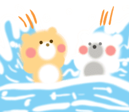 Fluffy Bear Daikichi and shoukichi 3 sticker #12317670