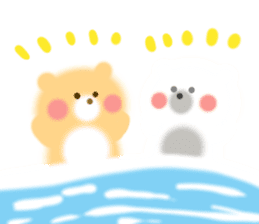 Fluffy Bear Daikichi and shoukichi 3 sticker #12317671