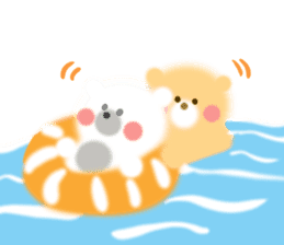 Fluffy Bear Daikichi and shoukichi 3 sticker #12317672