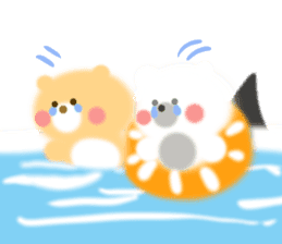 Fluffy Bear Daikichi and shoukichi 3 sticker #12317674