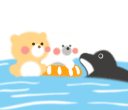 Fluffy Bear Daikichi and shoukichi 3 sticker #12317677