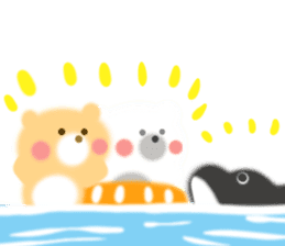 Fluffy Bear Daikichi and shoukichi 3 sticker #12317680