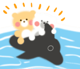 Fluffy Bear Daikichi and shoukichi 3 sticker #12317681