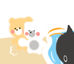 Fluffy Bear Daikichi and shoukichi 3 sticker #12317685