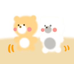 Fluffy Bear Daikichi and shoukichi 3 sticker #12317687