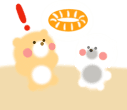 Fluffy Bear Daikichi and shoukichi 3 sticker #12317689