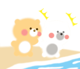 Fluffy Bear Daikichi and shoukichi 3 sticker #12317692