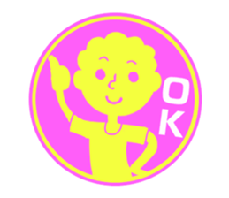 circle sticker of perm boys. sticker #12317855