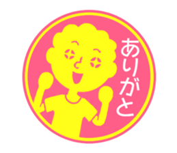 circle sticker of perm boys. sticker #12317857