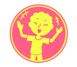 circle sticker of perm boys. sticker #12317860