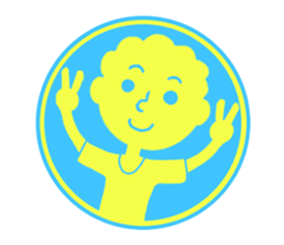 circle sticker of perm boys. sticker #12317867