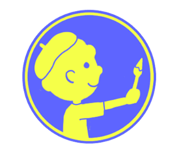 circle sticker of perm boys. sticker #12317869