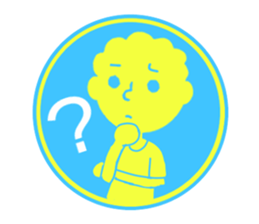 circle sticker of perm boys. sticker #12317870