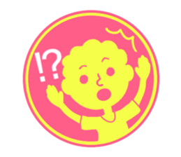 circle sticker of perm boys. sticker #12317873