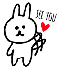 Loose and cute rabbits sticker #12318943