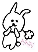 Loose and cute rabbits sticker #12318951