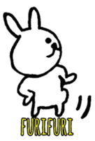Loose and cute rabbits sticker #12318971