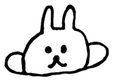 Loose and cute rabbits sticker #12318973