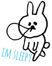 Loose and cute rabbits sticker #12318979